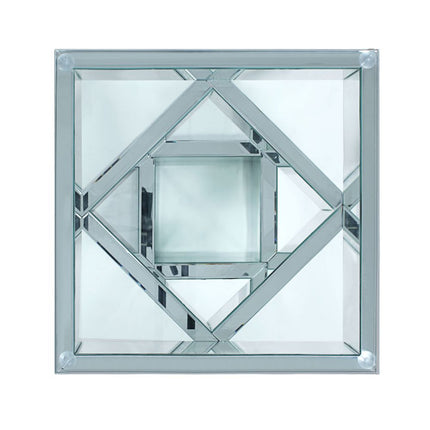 ACME 81467 Noralie End Table, Mirrored & Faux Diamonds
