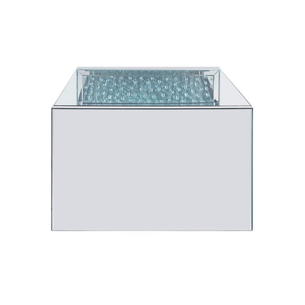 ACME 81470 Nysa Coffee Table, Mirrored & Faux Crystals