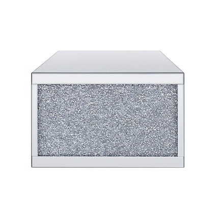 ACME 81475 Noralie Coffee Table, Mirrored & Faux Diamonds