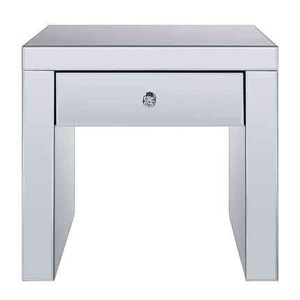ACME 81477 Noralie End Table, Mirrored & Faux Diamonds