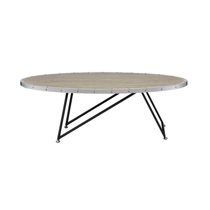 ACME 81730 Allis Coffee Table, Weathered Gray Oak