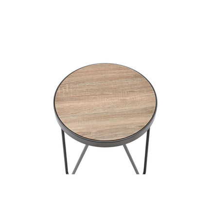 ACME 81737 Bage End Table, Weathered Gray Oak