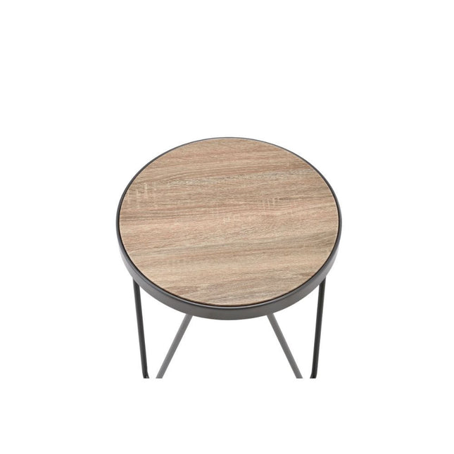 ACME 81737 Bage End Table, Weathered Gray Oak
