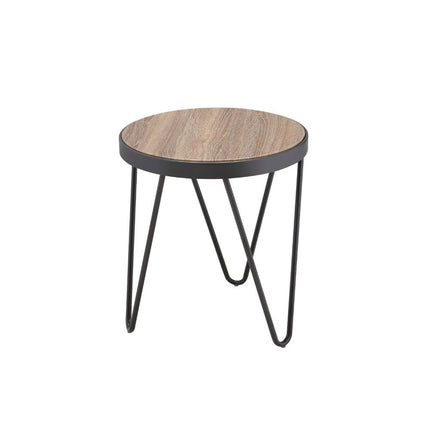 ACME 81737 Bage End Table, Weathered Gray Oak
