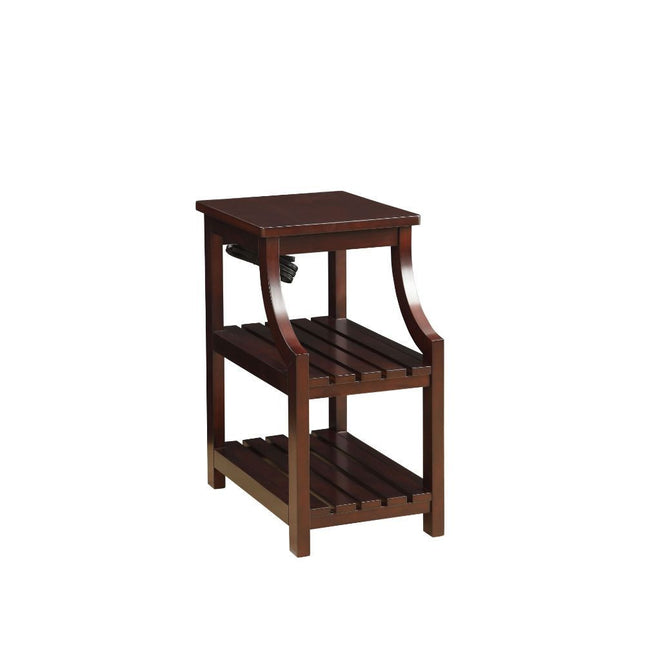 ACME 81955 Wasaki Side Table (USB), Espresso