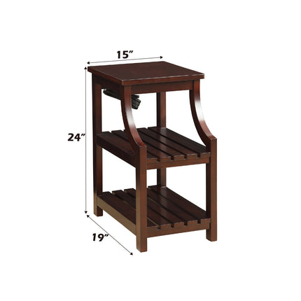 ACME 81955 Wasaki Side Table (USB), Espresso