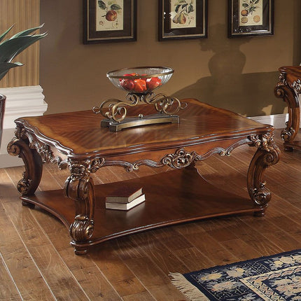 ACME 82002 Vendome Coffee Table (Square), Cherry