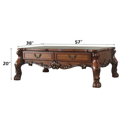 ACME 82095 Dresden Coffee Table, Cherry Oak