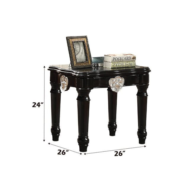 ACME 82112 Ernestine End Table, Black