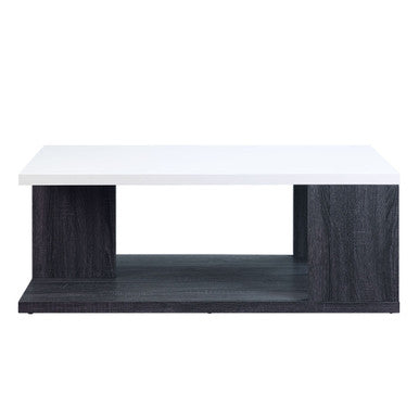 ACME 82170 Pancho Coffee Table, Gray & White High Gloss ACME Furniture