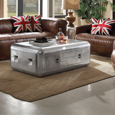 ACME 82180 Brancaster Coffee Table, Aluminum ACME Furniture