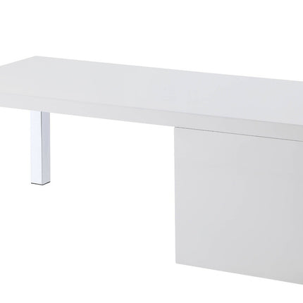 ACME 82330 Harta Coffee Table, White High Gloss & Chrome