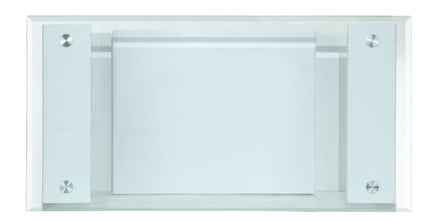 ACME 82360 Nevaeh Coffee Table, Clear Glass & White High Gloss Finish