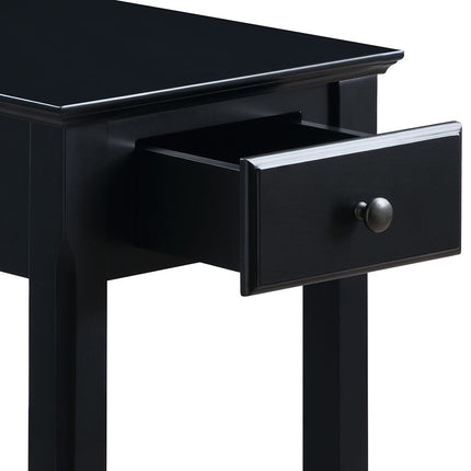 ACME 82740 Bertie Accent Table, Black Finish