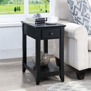 ACME 82740 Bertie Accent Table, Black Finish ACME Furniture