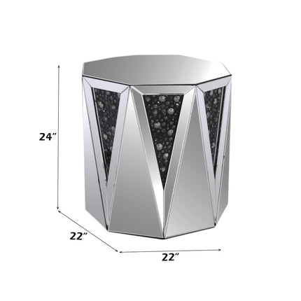 ACME 82777 Noor End Table, Mirrored
