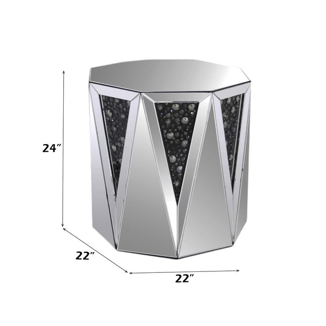ACME 82777 Noor End Table, Mirrored