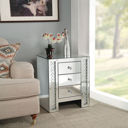 ACME 82778 Nysa Accent Table, Mirrored