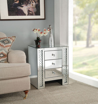 ACME 82778 Nysa Accent Table, Mirrored ACME Furniture