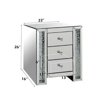 ACME 82778 Nysa Accent Table, Mirrored