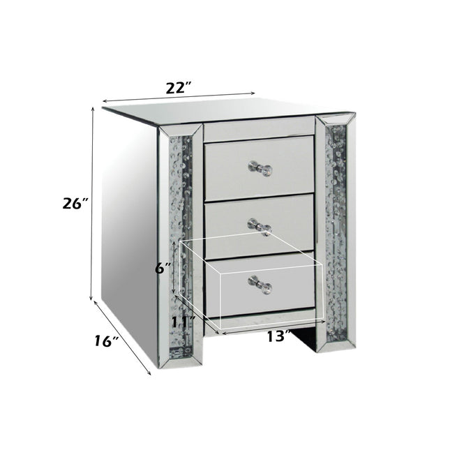 ACME 82778 Nysa Accent Table, Mirrored