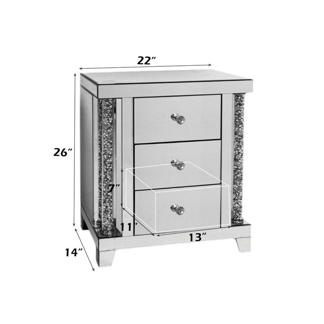 ACME 82779 Noralie Accent Table, Mirrored