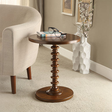 ACME 82792 Acton Side Table, Walnut ACME Furniture