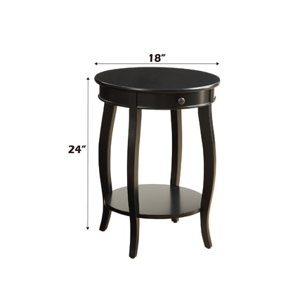 ACME 82812 Alysa Accent Table, Black