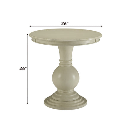 ACME 82818 Alyx Accent Table, Antique White