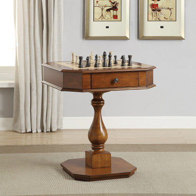 ACME 82844 Bishop Game Table, Cherry ACME Furniture