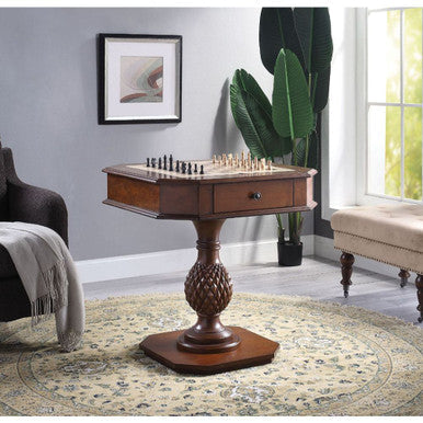 ACME 82847 Bishop II Game Table, Cherry ACME Furniture