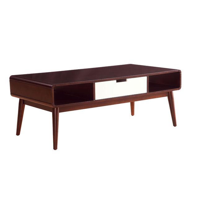 ACME 82850 Christa Coffee Table, Espresso & White