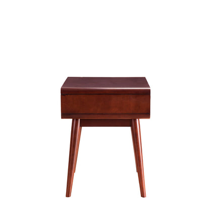 ACME 82852 Christa End Table (USB Charging Dock), Espresso & White