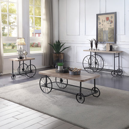 ACME 82860 Francie Coffee Table, Oak & Antique Gray