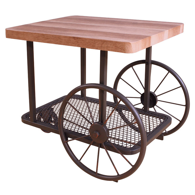 ACME 82862 Francie End Table, Oak & Antique Gray