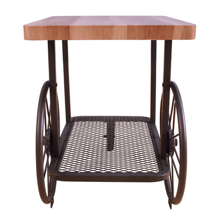 ACME 82862 Francie End Table, Oak & Antique Gray