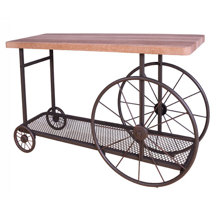 ACME 82863 Francie Sofa Table, Oak & Antique Gray