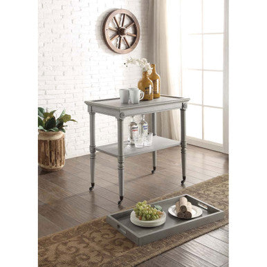 ACME 82906 Frisco Tray Table, Antique Slate ACME Furniture