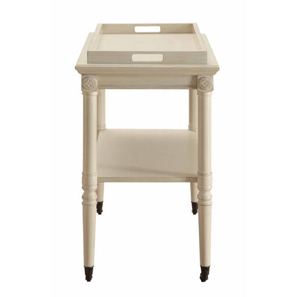ACME 82908 Frisco Tray Table, Antique White