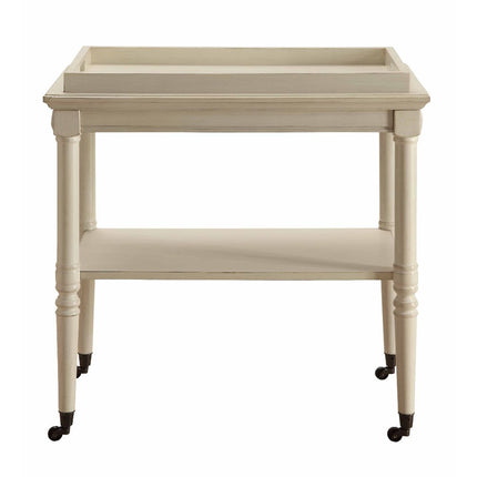 ACME 82908 Frisco Tray Table, Antique White