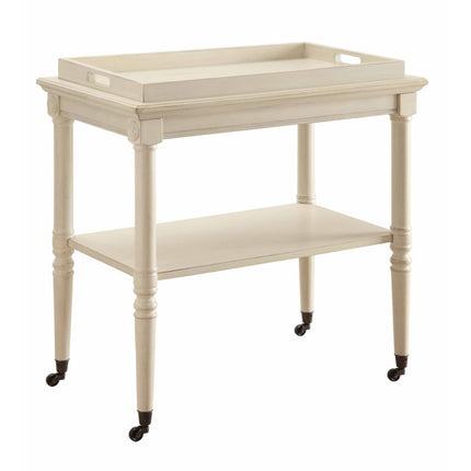 ACME 82908 Frisco Tray Table, Antique White
