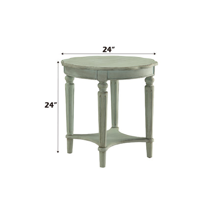 ACME 82912 Fordon End Table, Antique Green