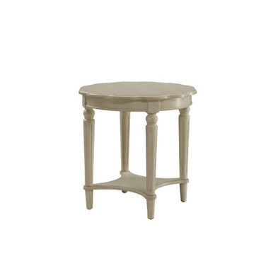 ACME 82922 Fordon End Table, Antique White ACME Furniture