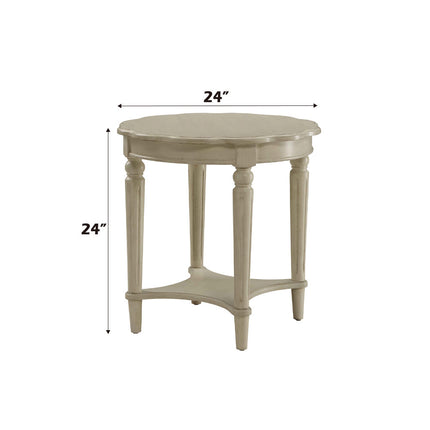 ACME 82922 Fordon End Table, Antique White