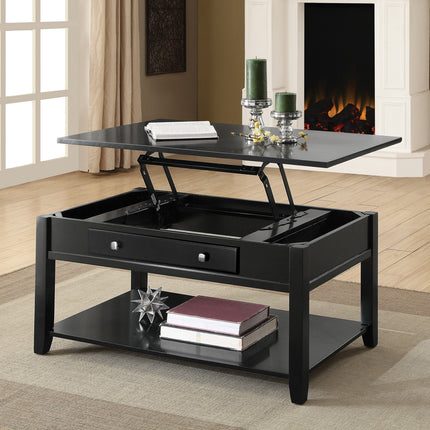 ACME 82950 Malachi Coffee Table with Lift Top, Black