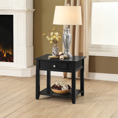 ACME 82952 Malachi End Table, Black ACME Furniture