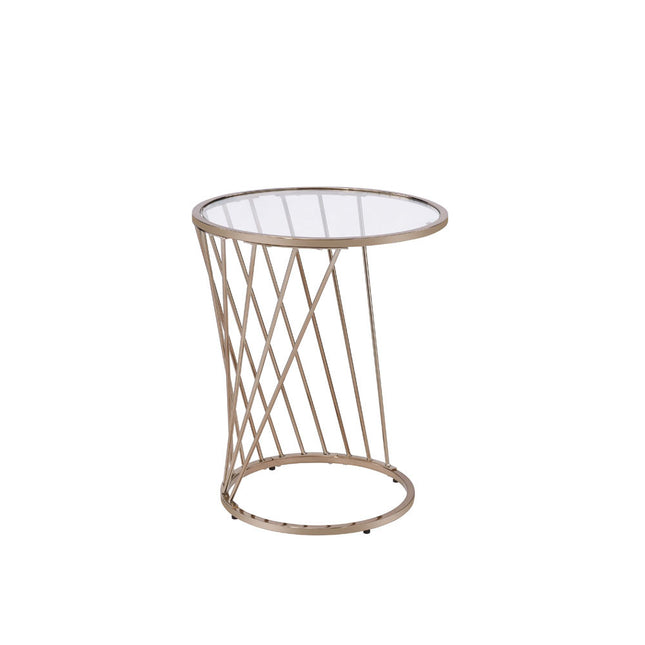 ACME 82992 Bluelipe End Table, Champagne