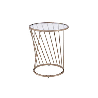 ACME 82992 Bluelipe End Table, Champagne ACME Furniture