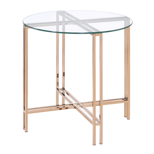 ACME 82997 Veises End Table, Champagne