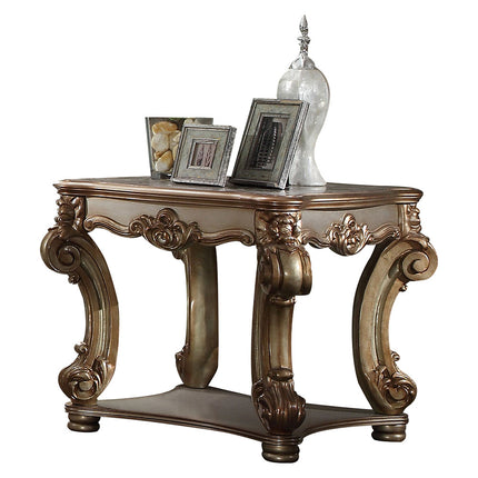 ACME 83001 Vendome End Table, Gold Patina  2